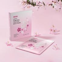 Japonija Sakura Kolageno Želė Kaukė 30g * 5vnt Veido Kaukė 5pcs gray