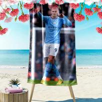 Erling Haaland Print Beach Towel, Large Soft Quick Dry Towel for Beach Camping Swimming 70cmx140cm(27x55inch)