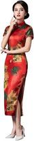 Cheongsam qipao midi suknelė Znlfs, raudona, 48