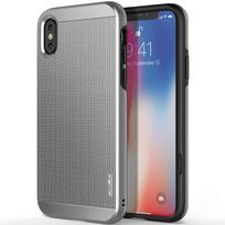 Obliq Slim Meta dėklas, skirtas iPhone XS / X, satininis sidabrinis