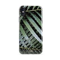 Puro Glam Tropical Leaves Brilliant Leaves dėklas, skirtas iPhone XS / X