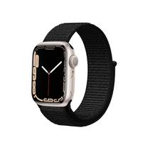 Crong Nylon Reflex Sport dirželis, skirtas Apple Watch 44 / 45 / 46 / 49 mm, juodas