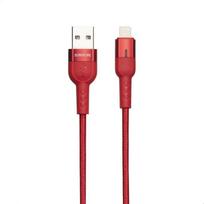 Borofone Starlight BU17 USB-A–Lightning laidas, 1.2 m, raudonas