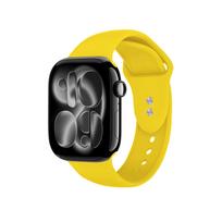 Crong Liquid dirželis, skirtas Apple Watch 38 / 40 / 41 / 42 mm, geltonas