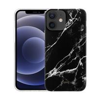 Crong Marble dėklas, skirtas iPhone 12 Mini, juodas