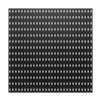 Plastikinis perforuotas skydas 28 x 28 cm, juodas