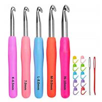 Crochet tools,Loom needle, loom hook kit, color knitting loom hook sewing needle,