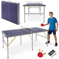 Sulankstomas stalo teniso stalas HyperMotion, 180 x 92 x 76 cm, su raketėmis ir kamuoliukais