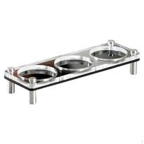 Espresso Tamper Station Coffee Holder Fits 51mm 53mm and 58mm Sturdy Acrylic Tools Double Layer black