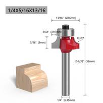 Convenient 6.35mm Shank Corner Round Router Bit Carbide with Bearing Milling Cutter Slotting Cutter Woodworking Tools