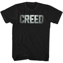 American Classics Rocky 1970s Boxing Champion Legacy Creed Logo Movie Stallone Adult T-Shirt - 6X-Large, Black S juoda