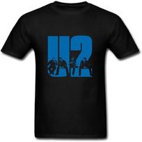 AiK Irish Rock Band U2 Tour Logo Cotton Men's T-Shirt Black S juoda