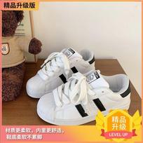 Niche Korean version shell head white shoes women's ins tide 2025 new flat-bottomed breathable student wear-resistant sports shoes 35