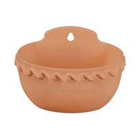 Large Plastic Hanging Planter Pot with Decorative Lace Edge Suitable for Vegetables Herbs and Flowers Indoor Outdoor Use one size