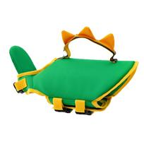 Swimwear Cute Dinosaur Shaped Dog Lifejacket Summer Swimsuit Pet Small And Medium Sized Dogs Playing In Schutzhund Accessories (Green,XS)