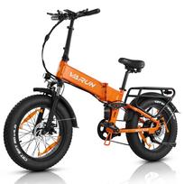 Folding electric bike for adults Varun S20-2, electric road bike, battery 48V 13Ah, Fatbike 20 inches, electric city bike