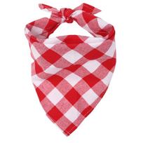 Dog Bandanas Large Pet Scarf Bandana For Dog Cotton Plaid Washable Bow Tie Collar Cat Puppy Triangular Scarf Bib Dog Accessories (Pink,S)