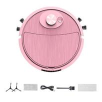 Mini siurblys šlavimo robotas Super Suction Mažas triukšmas Vieno mygtuko paleidimo įkraunamas dulkių siurblys Šlavimo šlavimo išmanusis robotas rožinė