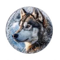 Funny Cute Dog Theme Posters Round Metal Aluminum Sign Desktop Decorative Plates for Bar Cafe Club Yard Home Office Wall Decor (as the picture,Round 20X20CM)