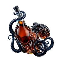 Octopuses Shaped Whiskeys Decanter With Suction Cup Base Liquor Dispenser For Home Club And Party Serving 1