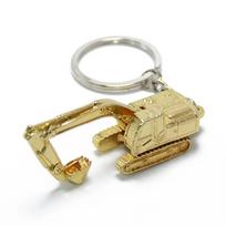 Interior Accessories 3D Three-dimensional Excavator Keychain Bag Pendants Key Pendant Car Keychain auksas