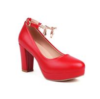 Black Thick Heel High Heels Women's Spring and Autumn Light Mouth Leather Shoes Waterproof Table Retro French Mary Jane Women's Shoes 35