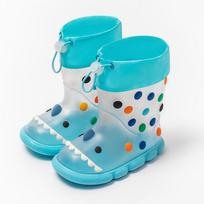 Internet Celebrity Transparent Boys and Girls Rain Boots Rainbow Bean Shark Children's Rain Shoes Non-Slip Outdoor Wear Rainy Day Baby Cartoon Water 160mm