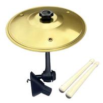1/2Pcs Mini Car Cymbal Air Vent Automotive Dashboard Symbol Drum Crash Cymbal with Drumsticks Musical Instrument B