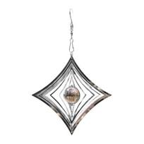 Yousheng 3D Wind Spinner Highly Reflective Metal Bird Deterrents to Scare Birds Away Mirrored Hanging Heart Butterfly Wind Spinner for Outside Garden D