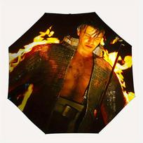 Rammstein Automatic Open/Close Umbrella   Compact Travel Umbrella, 8 Rib Heavy Duty Construction, Ideal Gift, 178 brown