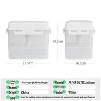 Large Capacity Food-Grade Plastic Pickle and Sauerkraut Jar with Sealed Lid