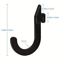 2Pcs Fitness Gantry Hook J-Shaped Hook Squat Rack Heavy Duty Weight Rack Holder Gym Equipment Accessories for Resistance Bands
