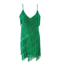 1920 m. Retro Gatsby Dydžio Plus Oficiali suknelė Su karoliukais Kutai V formos iškirptė Petnešėlės Vakarinė suknelė Su blizgučiais Lotynų šokis Green S blue