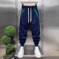 Men's Sweatpants Solid Loose Fit Mens Sweatpant Autumn Fashion Joggers Pants Unisex Elastic Waist Track Pants Male Trousers M