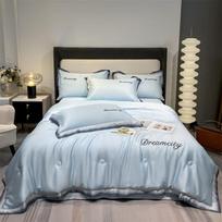DZQ Washed Ice Silk Embroidered Summer Comforter 150x200cm