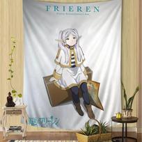 Anime Frieren Tapestry Art Printing Japanese Wall Tapestry Anime Wall Hanging Home Decor 74x94cm(29x37in)