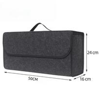 Large Anti-Slip Boot Storage Organizer Soft Felt Car Trunk Organizer with Compartments Tool Bag Accessory for Vehicle