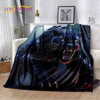 Stiliai Drąsus Gyvūno Rašto Pledas Minkštas Jaukus Pledas Namams Miegamajam Lovai Sofai Dangalas Tigras Liūtas Leopardas Laukinių Gyvūnų Animacinis 100x150cm gray