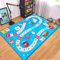 Children’s Snakes and Ladders Game Playmat Rug Carpet for Bedroom Living Playroom Fun Learning Floor Kids anti-slip Mat Door 40cm x 60cm