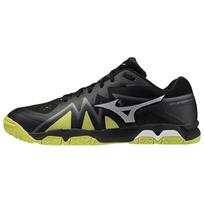 Mizuno Wave Medal Rise Breathable Durable Non-Slip Low-Top Table Tennis Shoes Unisex Shoes Black Yellow 81GA211005 42.5