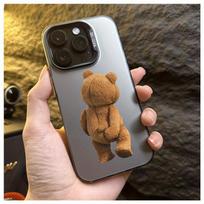 Teddy Bear Back Pattern Phone Case Suitable for iPhone 17 16 15 14 13 12 11 Pro/Max/Plus Anti Drop and Anti Shock Back Cover iPhone 15PRO