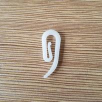 100/200X Curtain Hanging Hooks Ring Window Curtain Hanger Hook White Plastic Curtain Hook for Car Home Office Curtain Accessory (as the picture,100pcs)