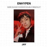 ENHYPEN DARK BLOOD CHOKER DOUBLE BRACELET Official Photocard JAY