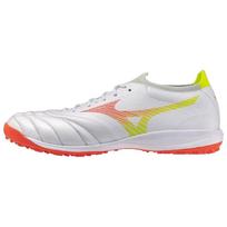 Mizuno Morelia Neo V Beta Pro AS Comfortable Durable TF Unisex Football Shoes White Silver Orange P1GD269454 42.5
