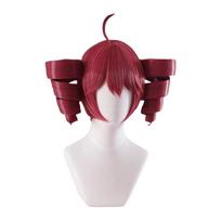 Anime Kasane Teto Wig Cosplay Women Cute Red Ponytail Wig High Heat Resistant Hair Teto Wig Free Wig Cap (as the picture,One Size)