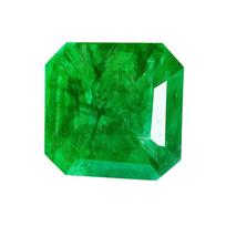 Natural Green Colombian Emerald 11.15ct Square Cut Certified Loose Gemstone 12.6 mm approx