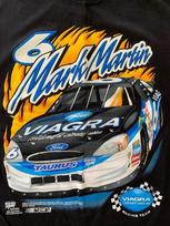 Vintage Mark Martin NASCAR Viagra Roush Racing Black Short Sleeve T-Shirt Unisex T-Shirt S