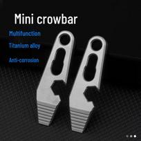 Mini titano EDC laužtuvas raktų pakabukas white