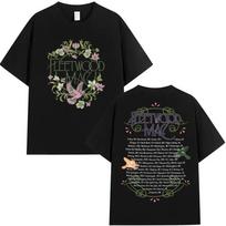 Rock Band Fleetwood Mac Music Album Print T Shirt Man Woman Retro Aesthetic Fashion Cotton Short Sleeve T-shirts S