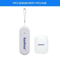 Smart WiFi Temperature Humidity Sensor APP Remote Home Indoor Outdoor Hygrometer Thermometer IP54 Waterproof 1 Sensor with 1 Hub